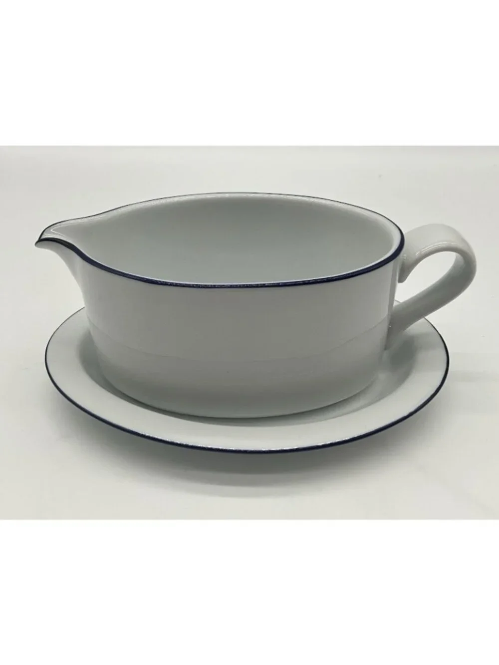 Dansk Bistro VTG Christianshaven White Gravy Boat and Underplate Set   Portugal